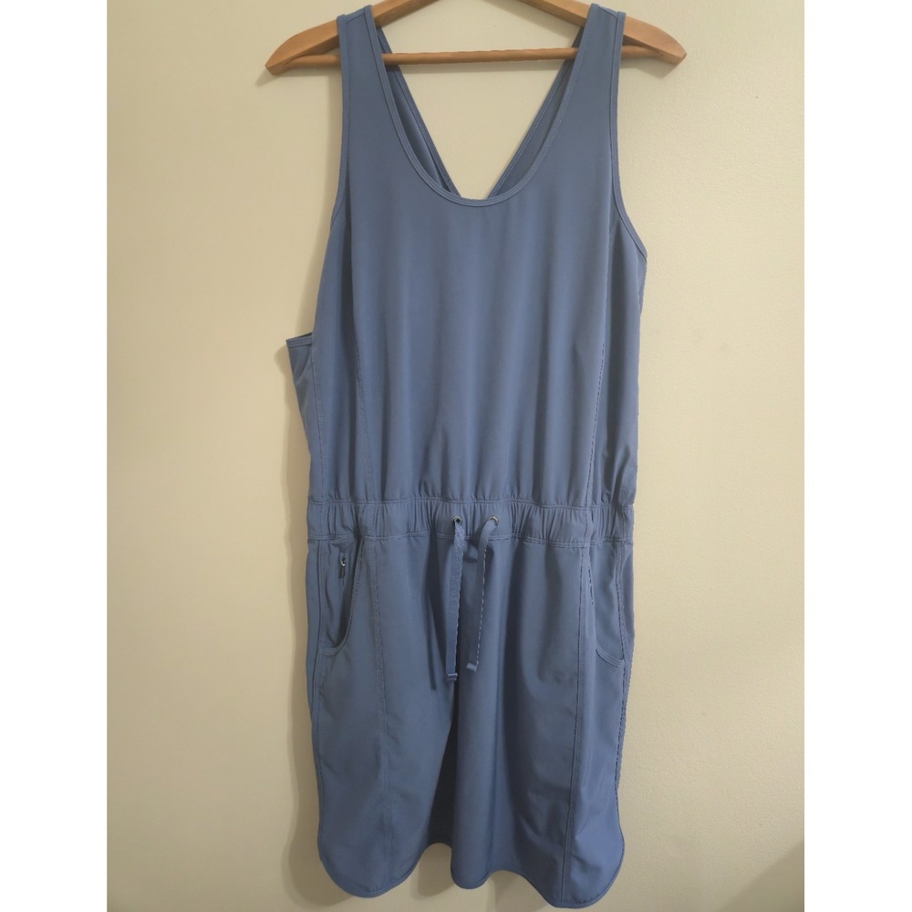 Patagonia Fleetwith Dress Womens Large Blue Sleeveless Active Travel Mini L